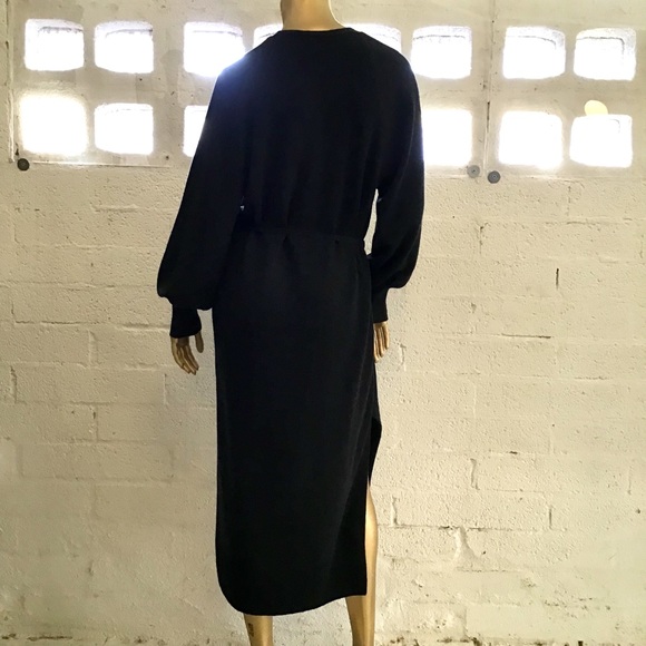 Sold on Tradesy VINCE V-NECK SLIT WOOL BLEND MIDI - Picture 6 of 8